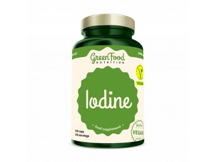 GreenFood Nutrition Iodine 120 kapslí jódové tablety, doručení do 24h, iodine
