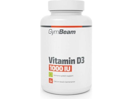 GymBeam Vitamín D3 1000 IU 120 kapslí